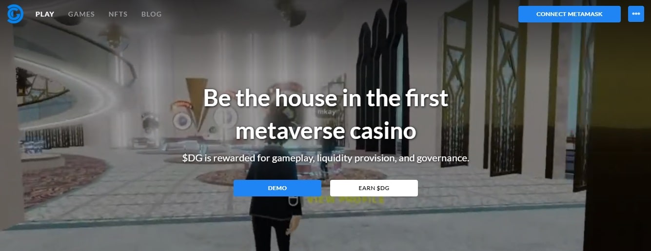 Decentral Games dapp