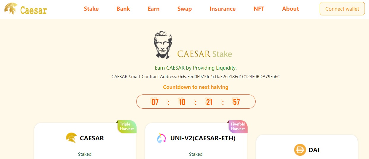 Caesar finance dapp