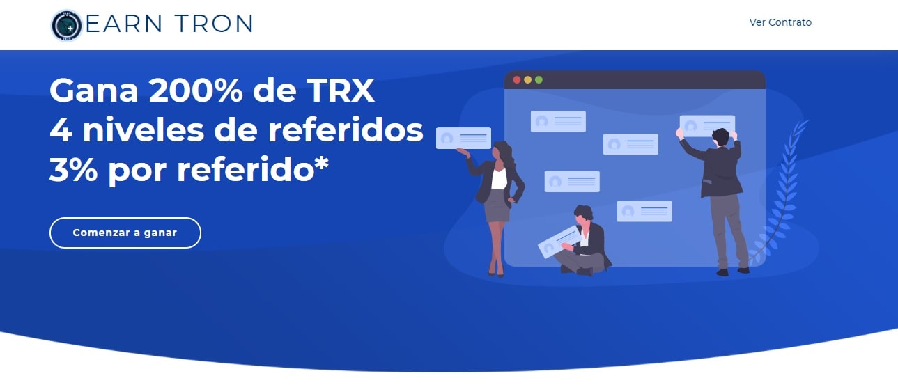 Earn Tron dapp