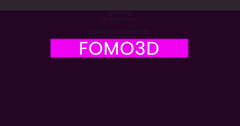 Fomo3D Reboot dapp