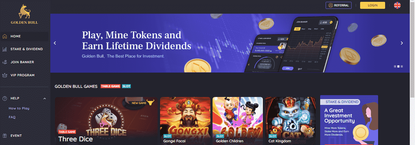 Golden Bull dapp