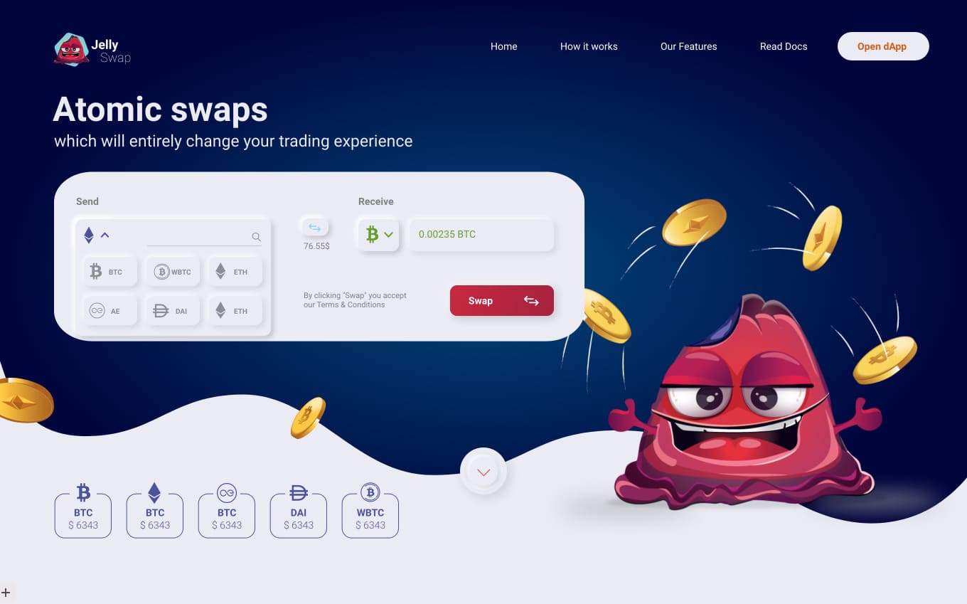 Jelly Swap dapp
