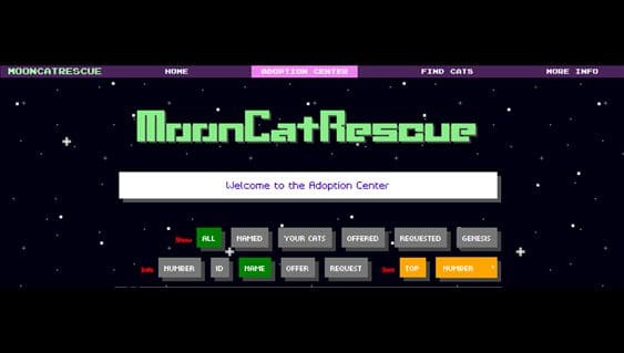 Mooncatrescue dapp