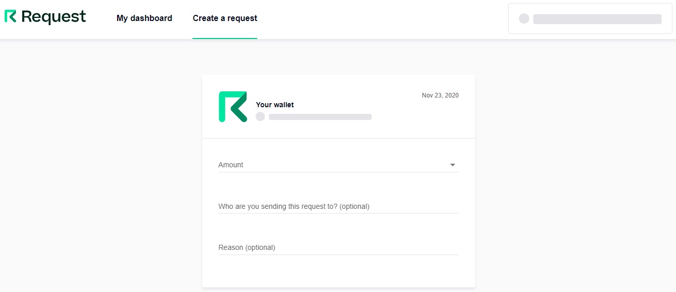 Request Create dapp