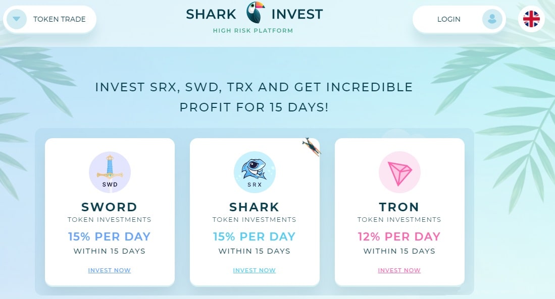 SharkInvest dapp