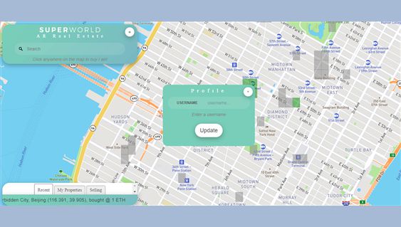 SuperWorld AR Real Estate дапп