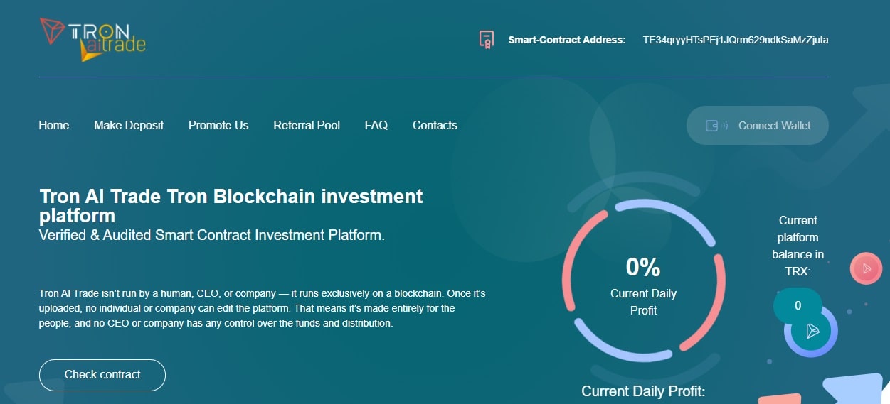 TRONAITRADE dapp