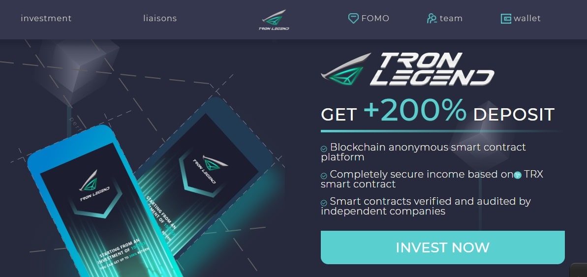 Tron Legend dapp