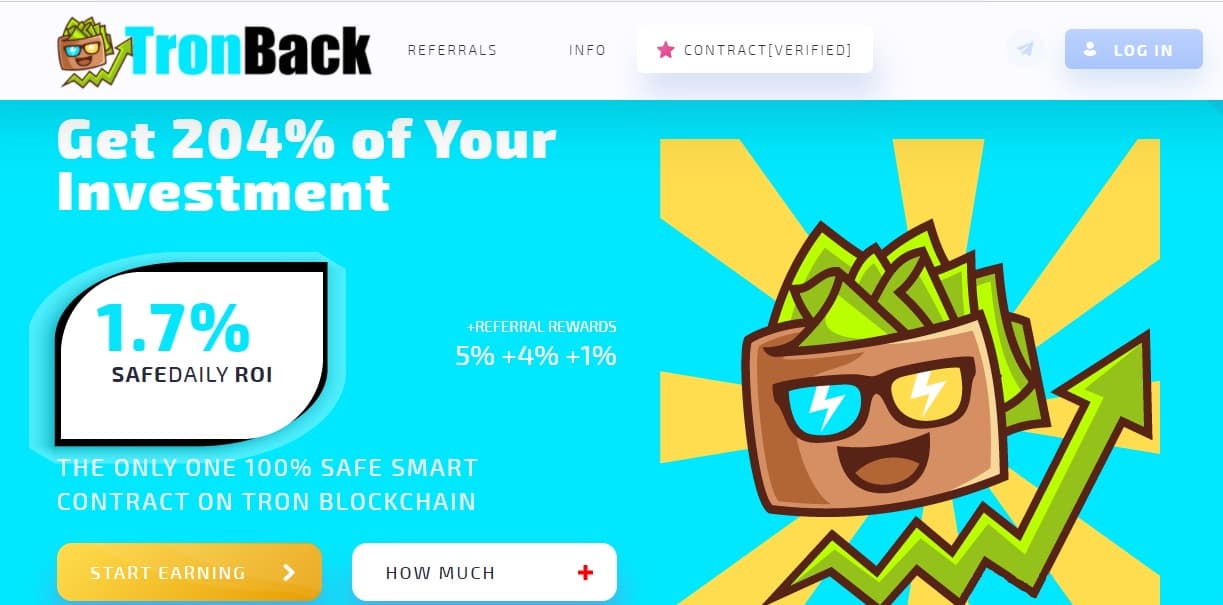 TronBack dapp