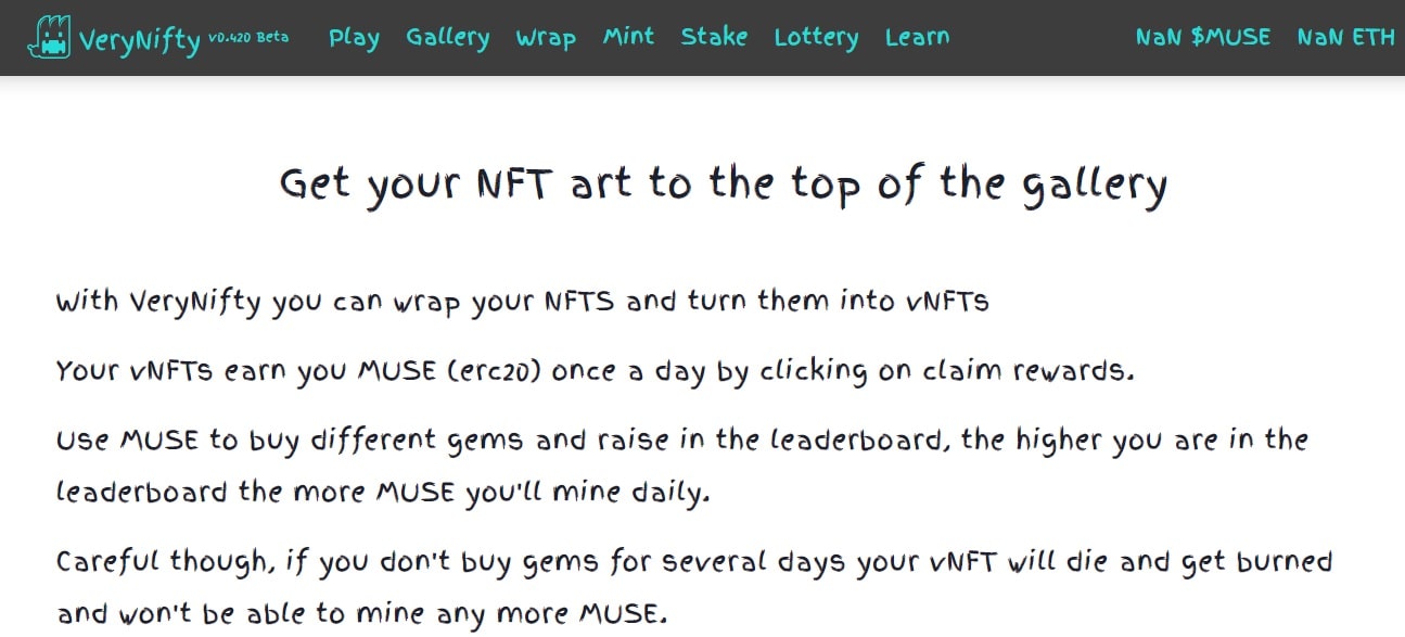 Very Nifty dapp