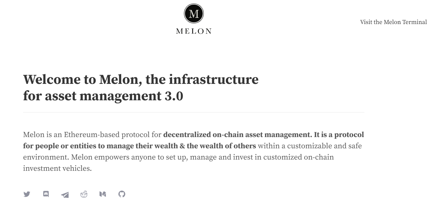 Melon платформа ETH