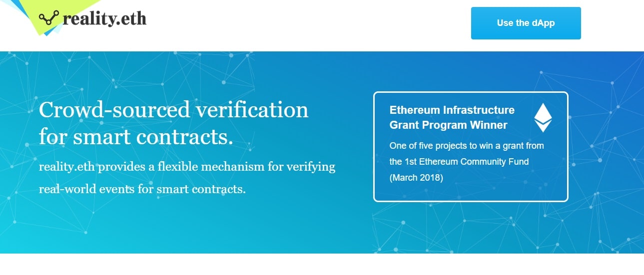 Reality eth dapp