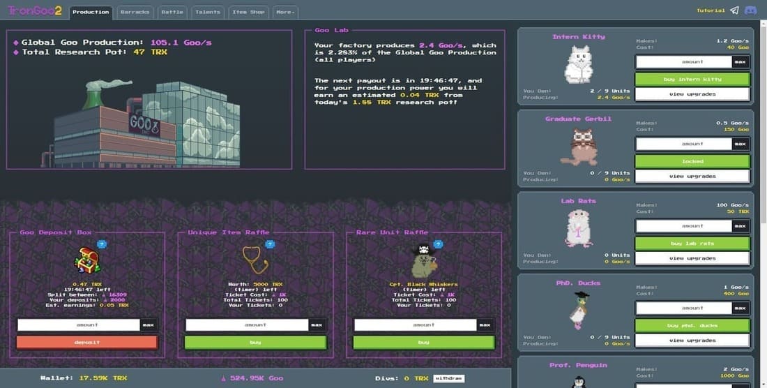 TronGoo2 dapp