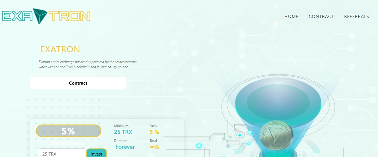 Exa Tron dapp