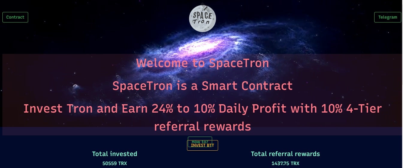 Space Tron dapp