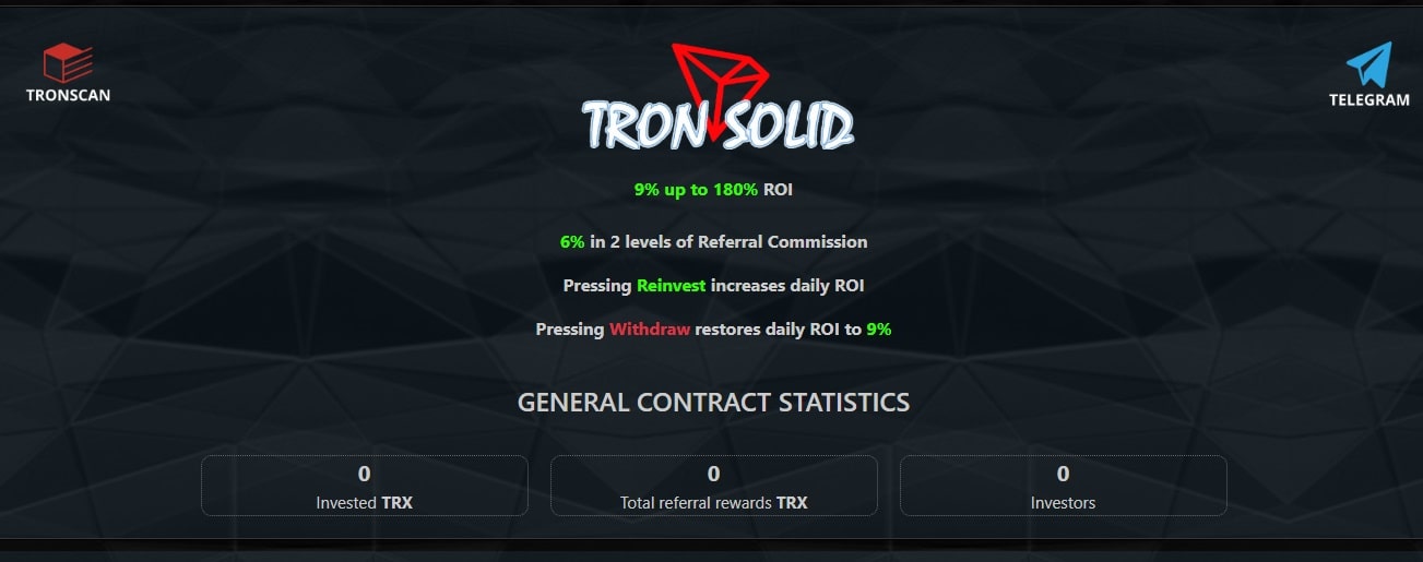 Tron Solid dapp
