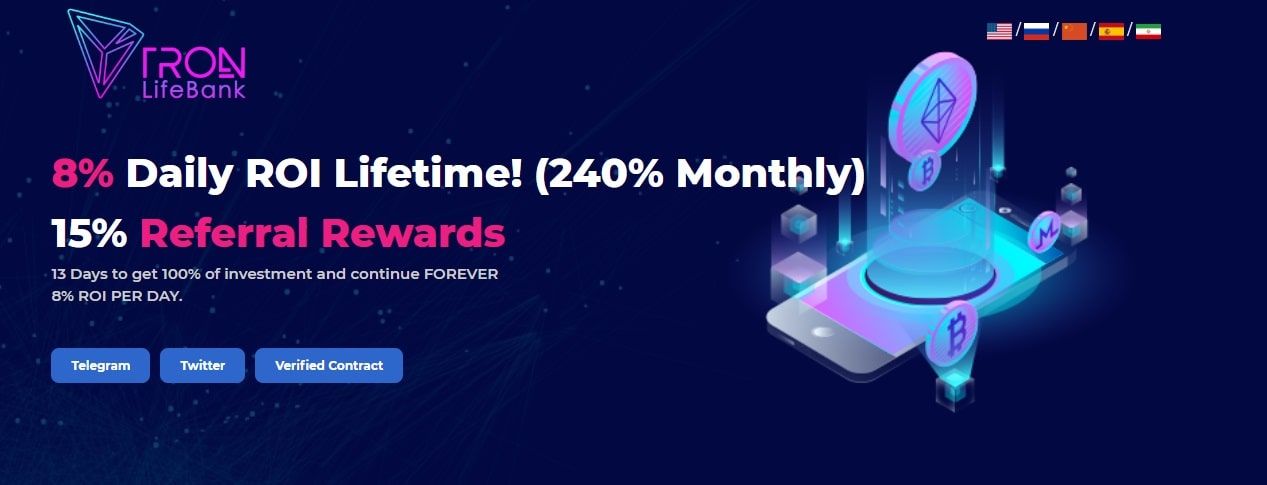 TronLifeBank dapp