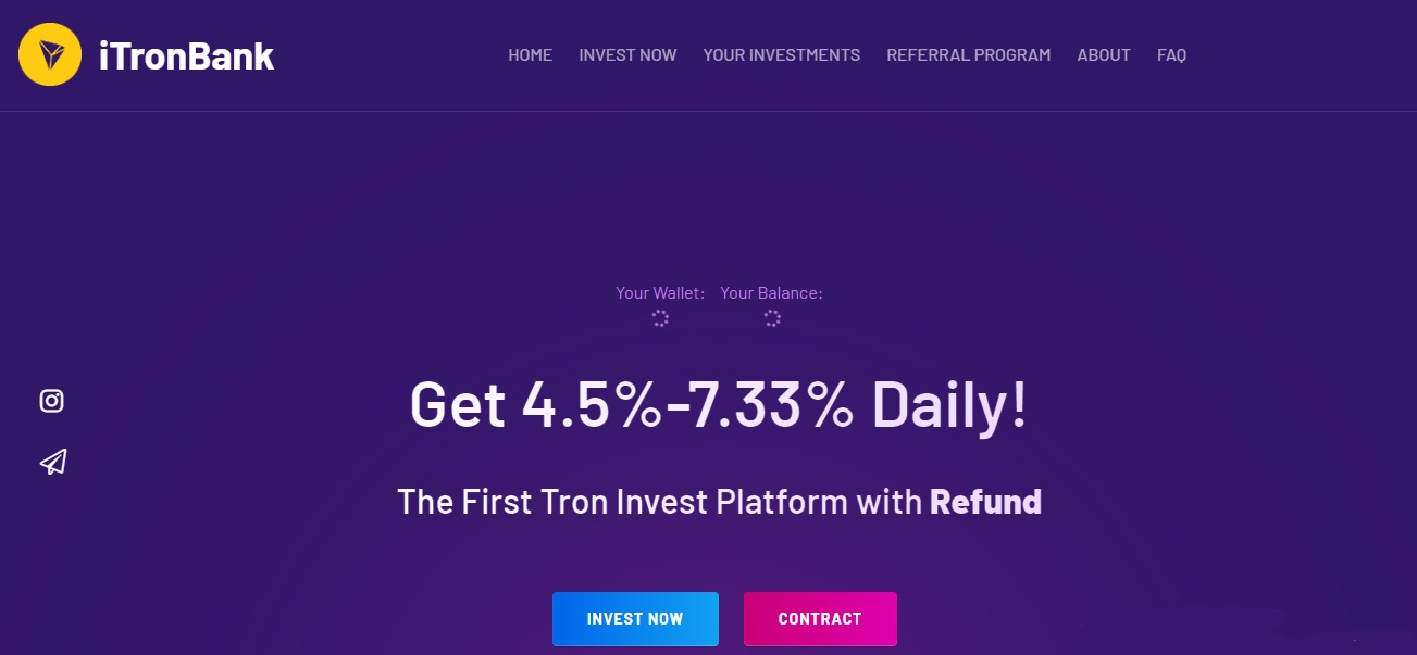 iTronBank dapp