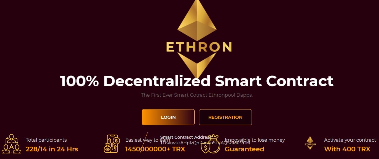 Ethron dapp
