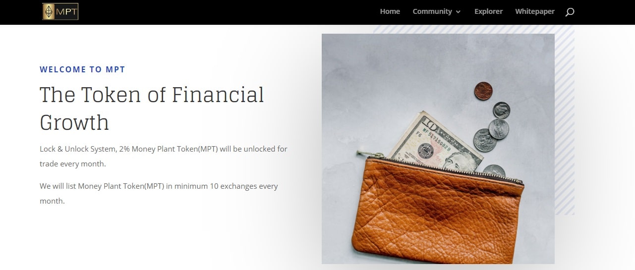 Money Plant Token dapp