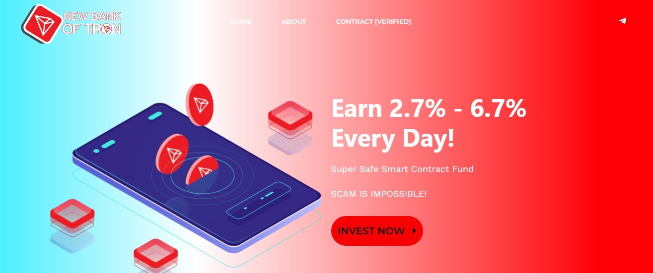 New B OF TRX dapp