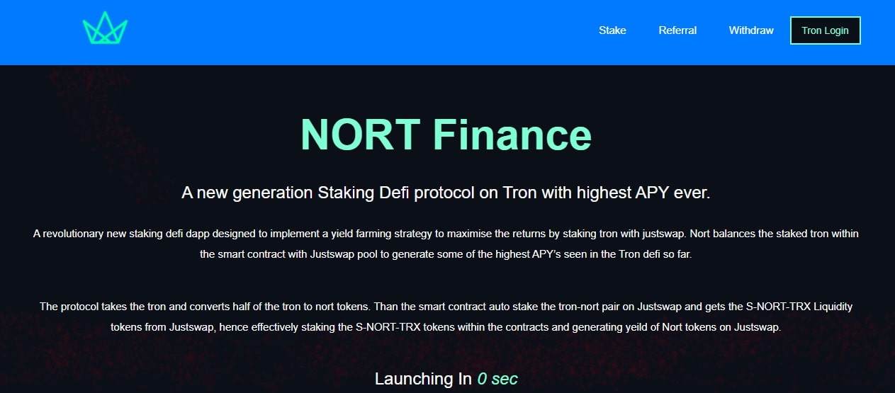 NortTRX dapp