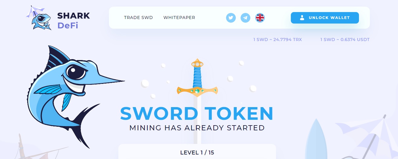 SharkDeFi dapp