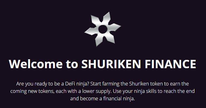 Shuriken Finance dapp