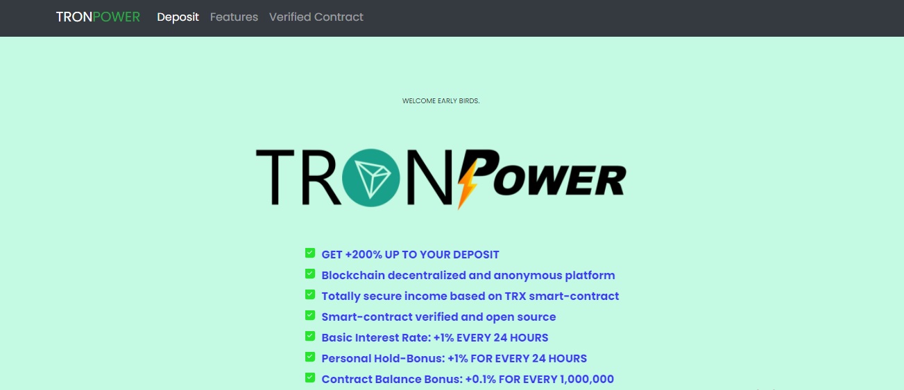 TRON POWER dapp