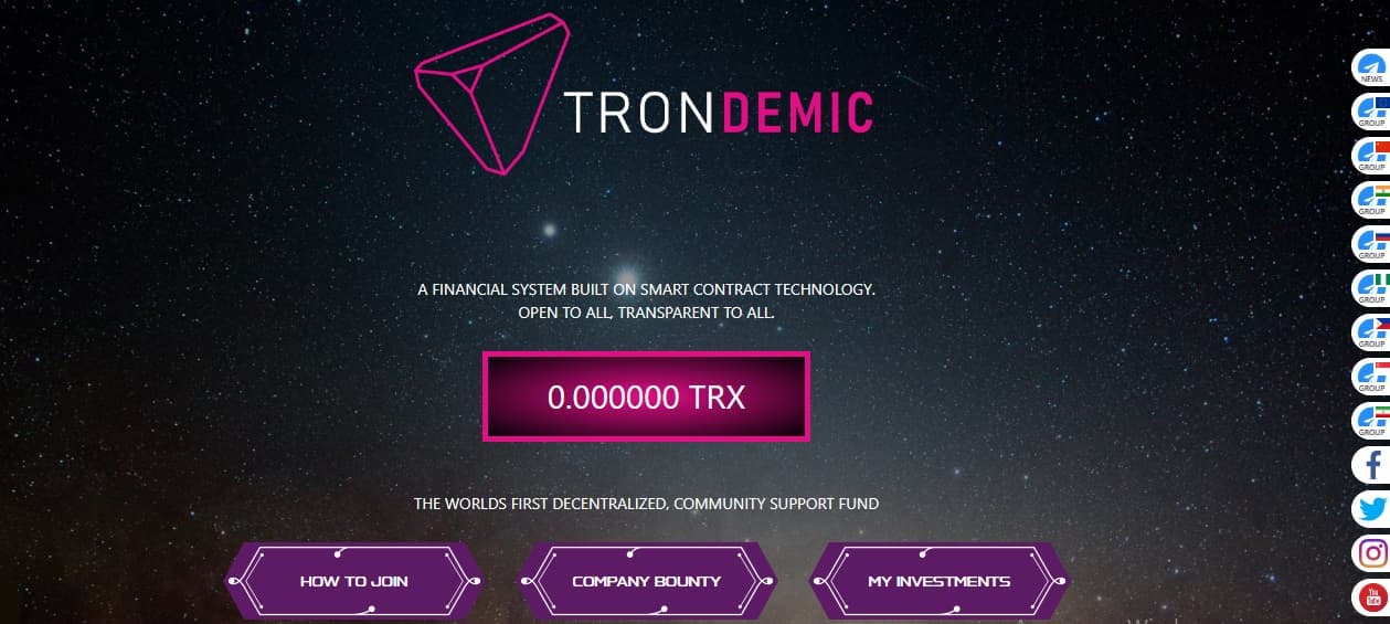TRONDEMIC dapp