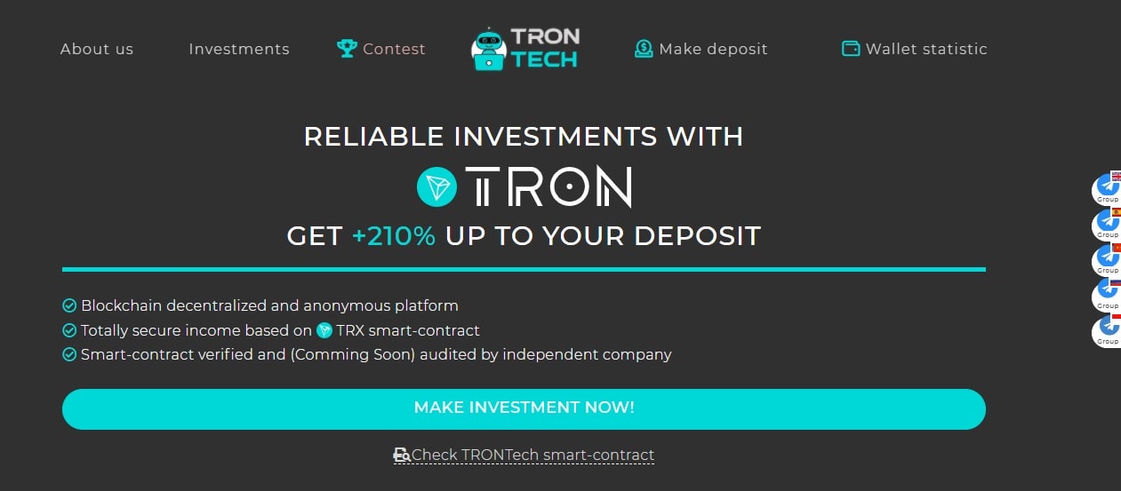 TRONTech dapp