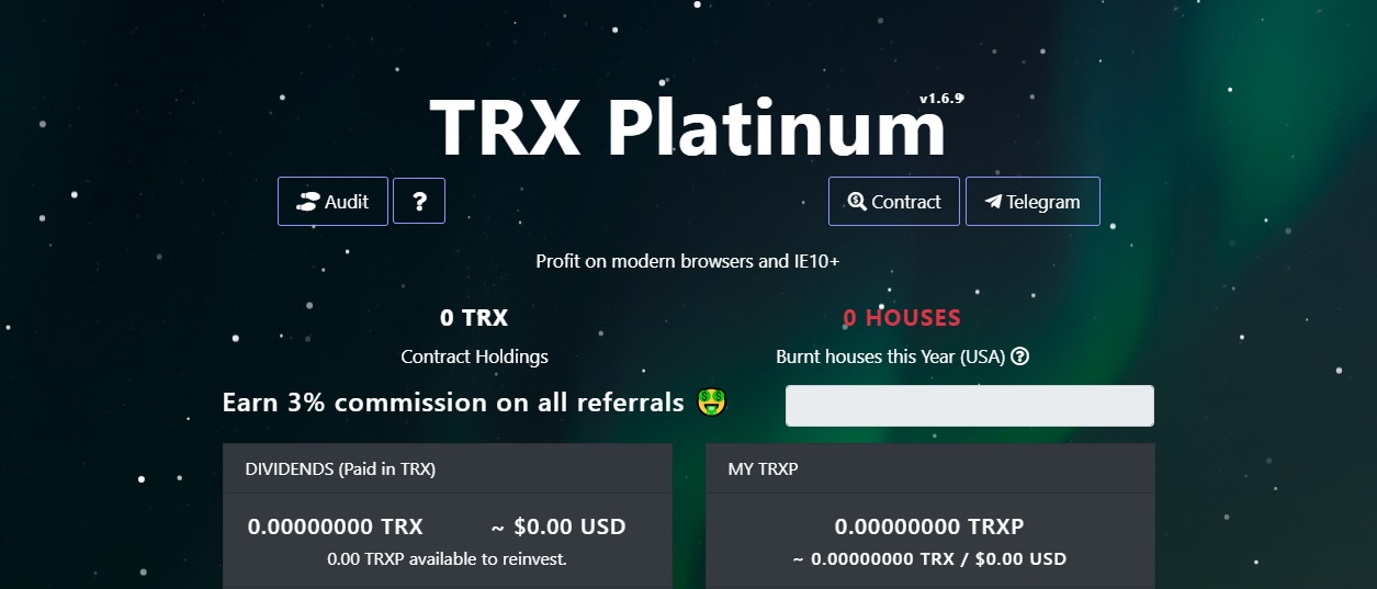 TRX Platinum dapp