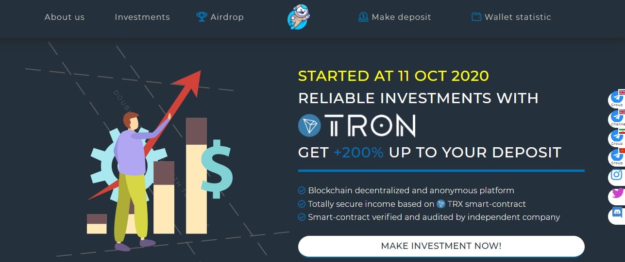 Tron Blue dapp