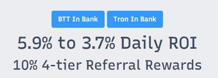 Tron In Bank dapp