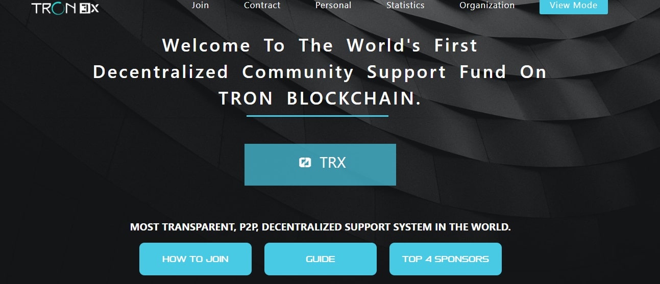 Tron3x dapp