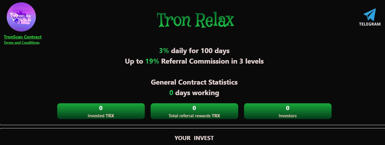 TronRelax dapp