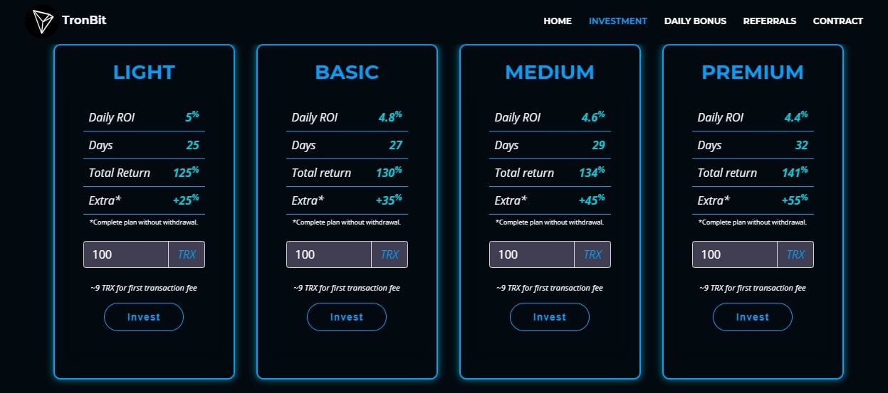 Tronbit dapp
