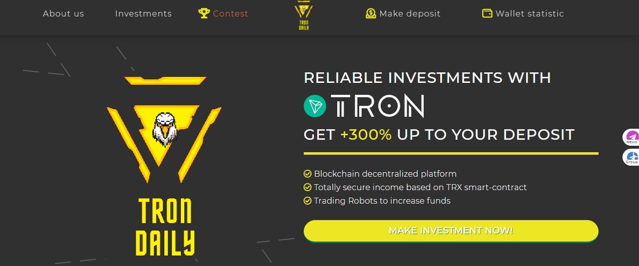 Trondaily dapp