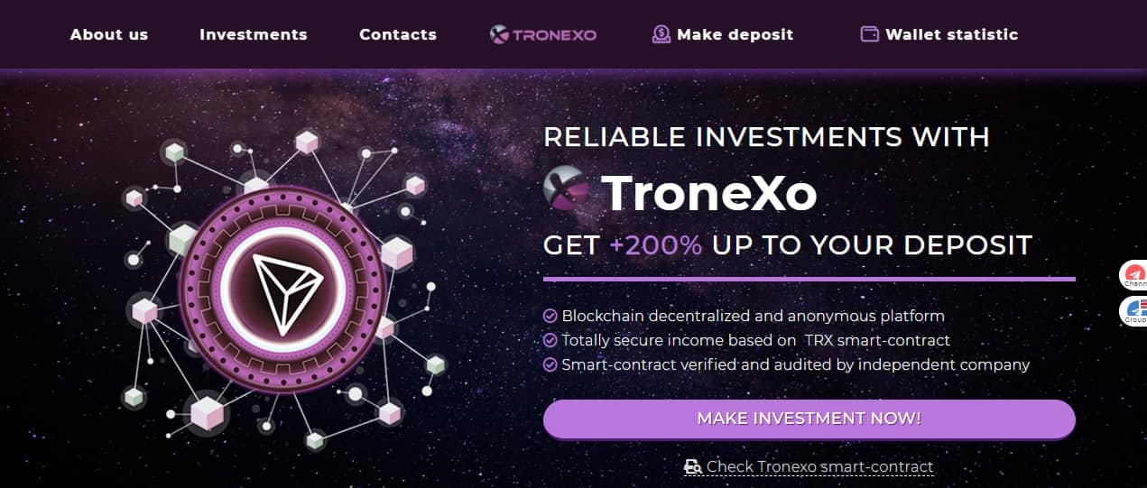 TroneXo dapp