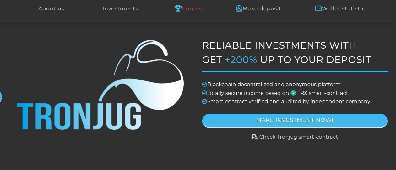 Tronjug dapp