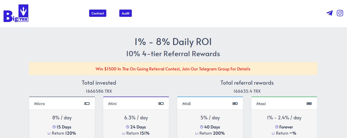 Bigtrx dapp