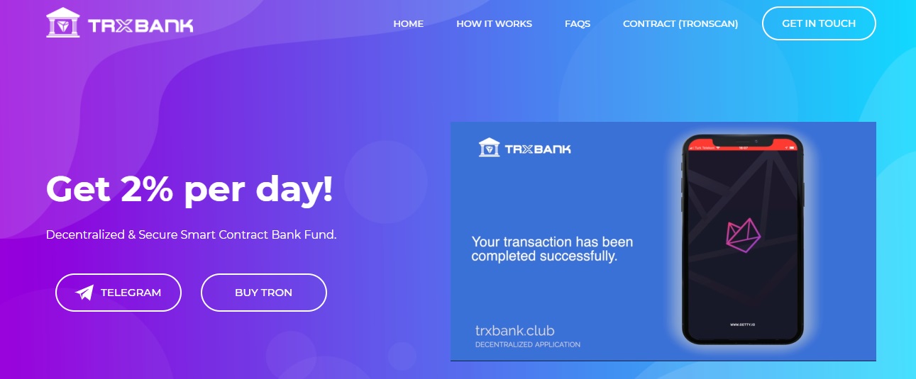TRXBANK CLUB dapp