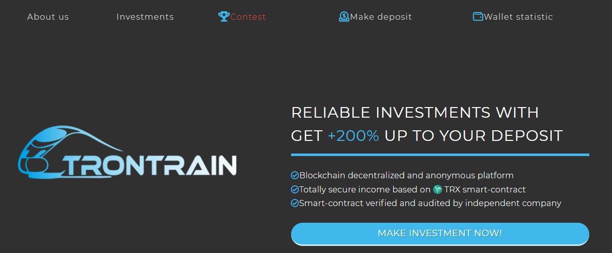 TronTrain dapp