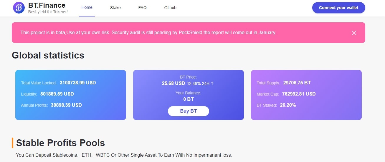 BT.Finance dapp