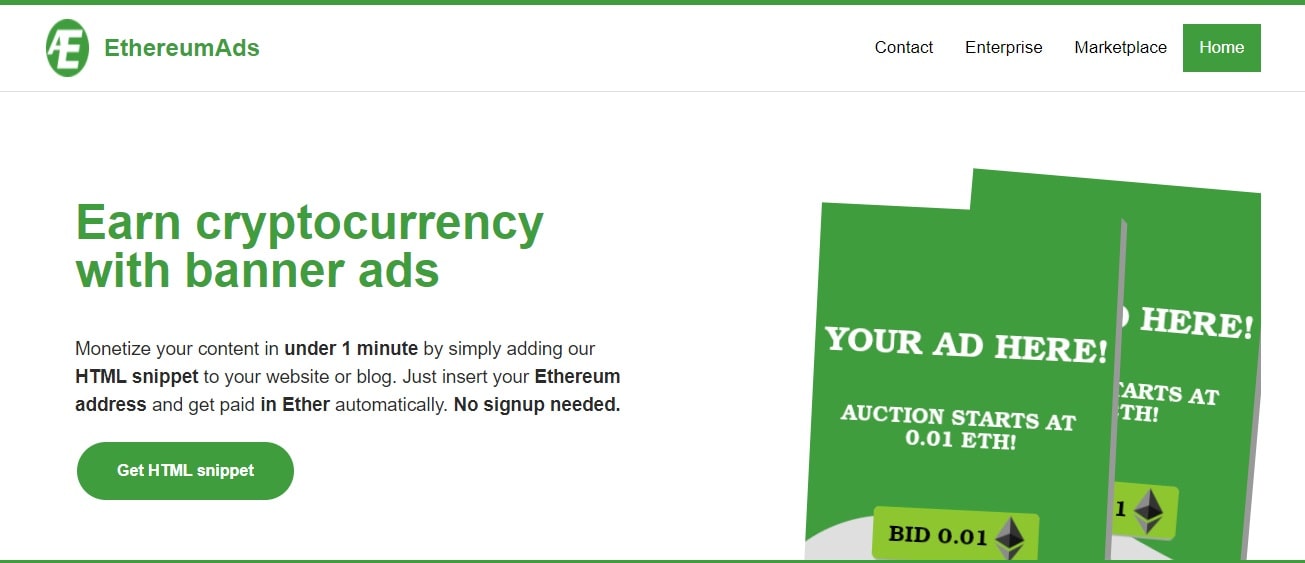 EthereumAds dapp