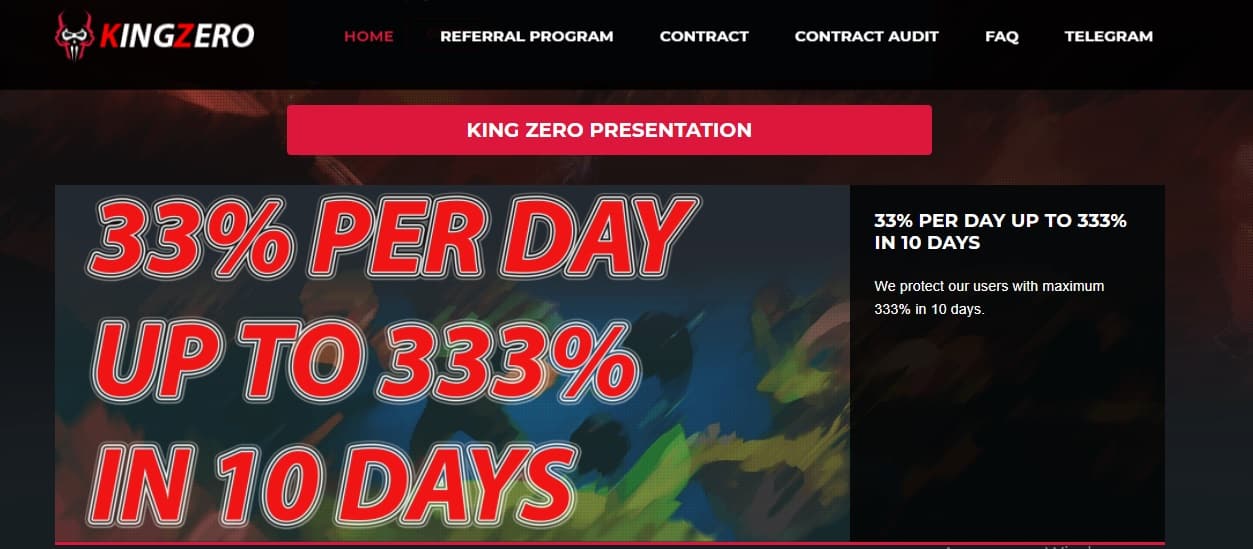 King Zero dapp