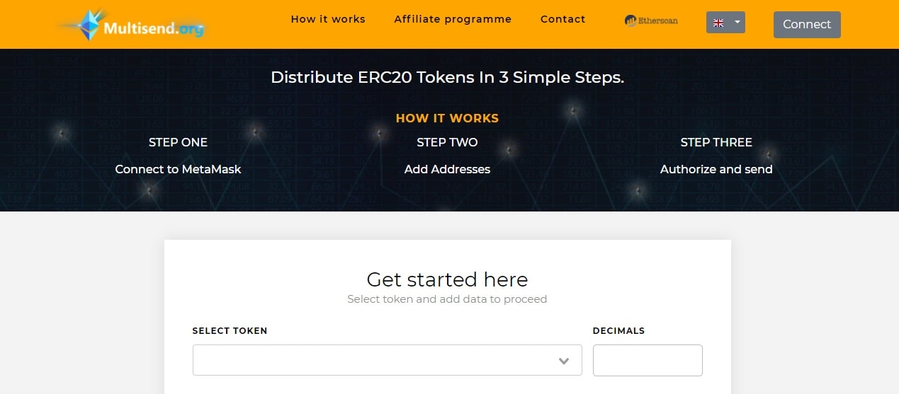 Multisend dapp