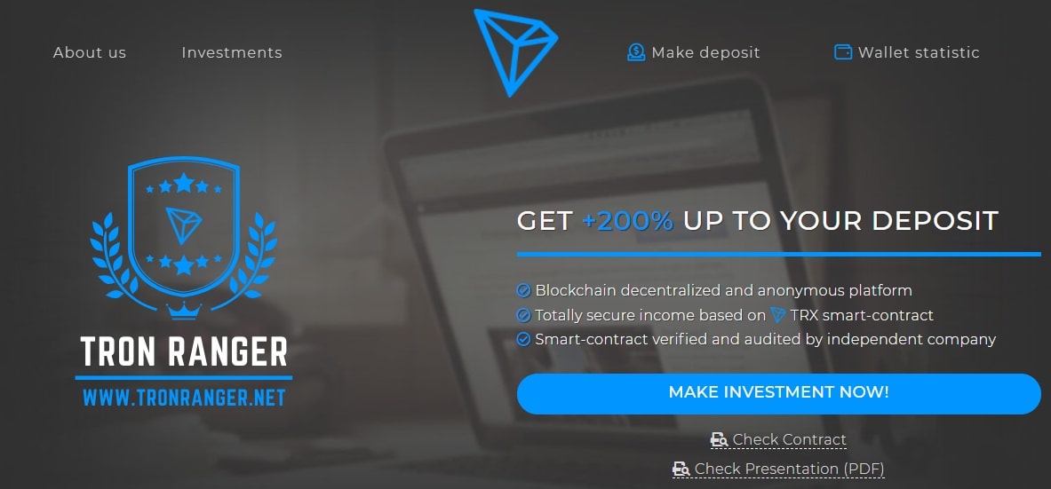 TRON RANGER dapp