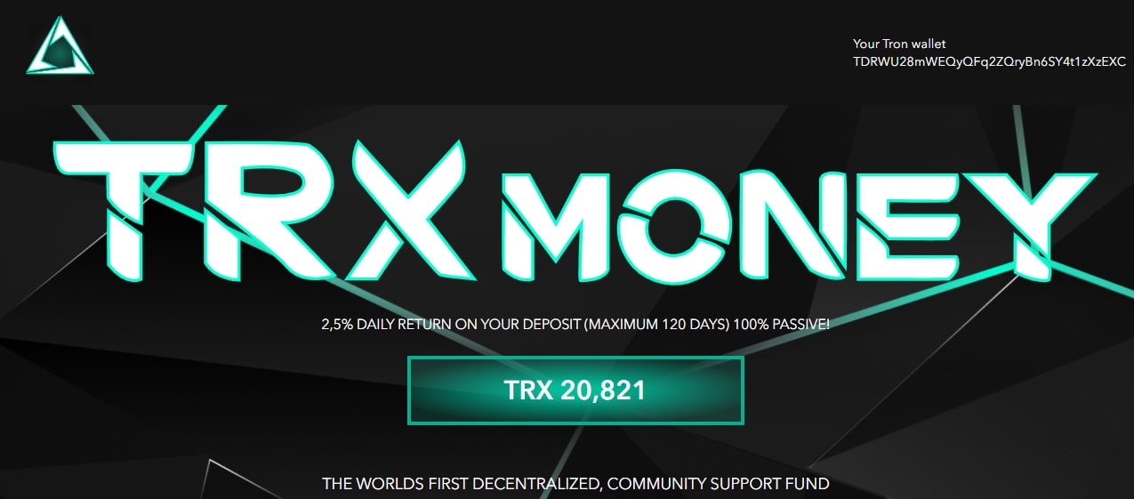 TRXMoney dapp