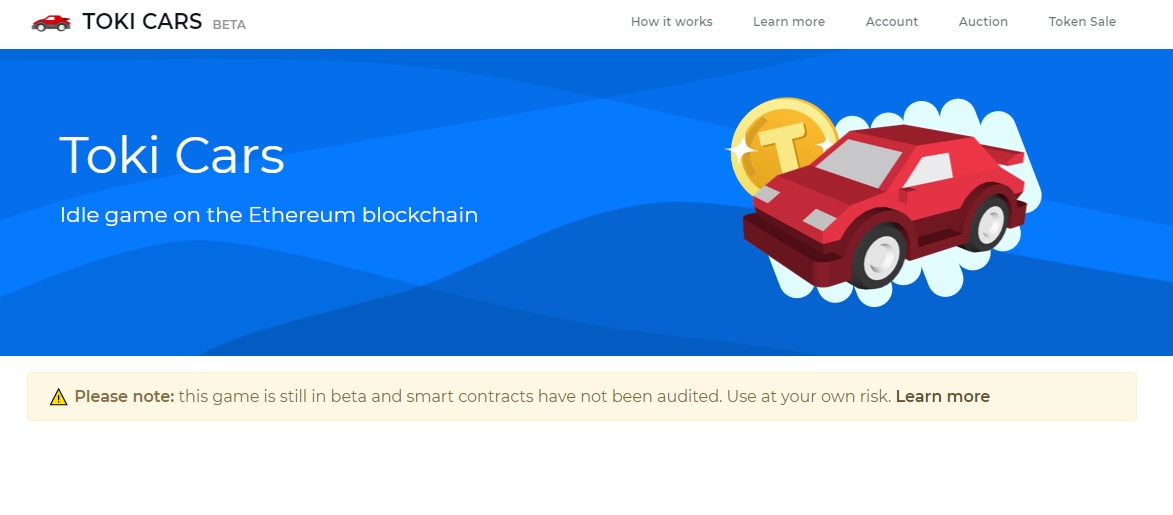 Toki Cars dapp